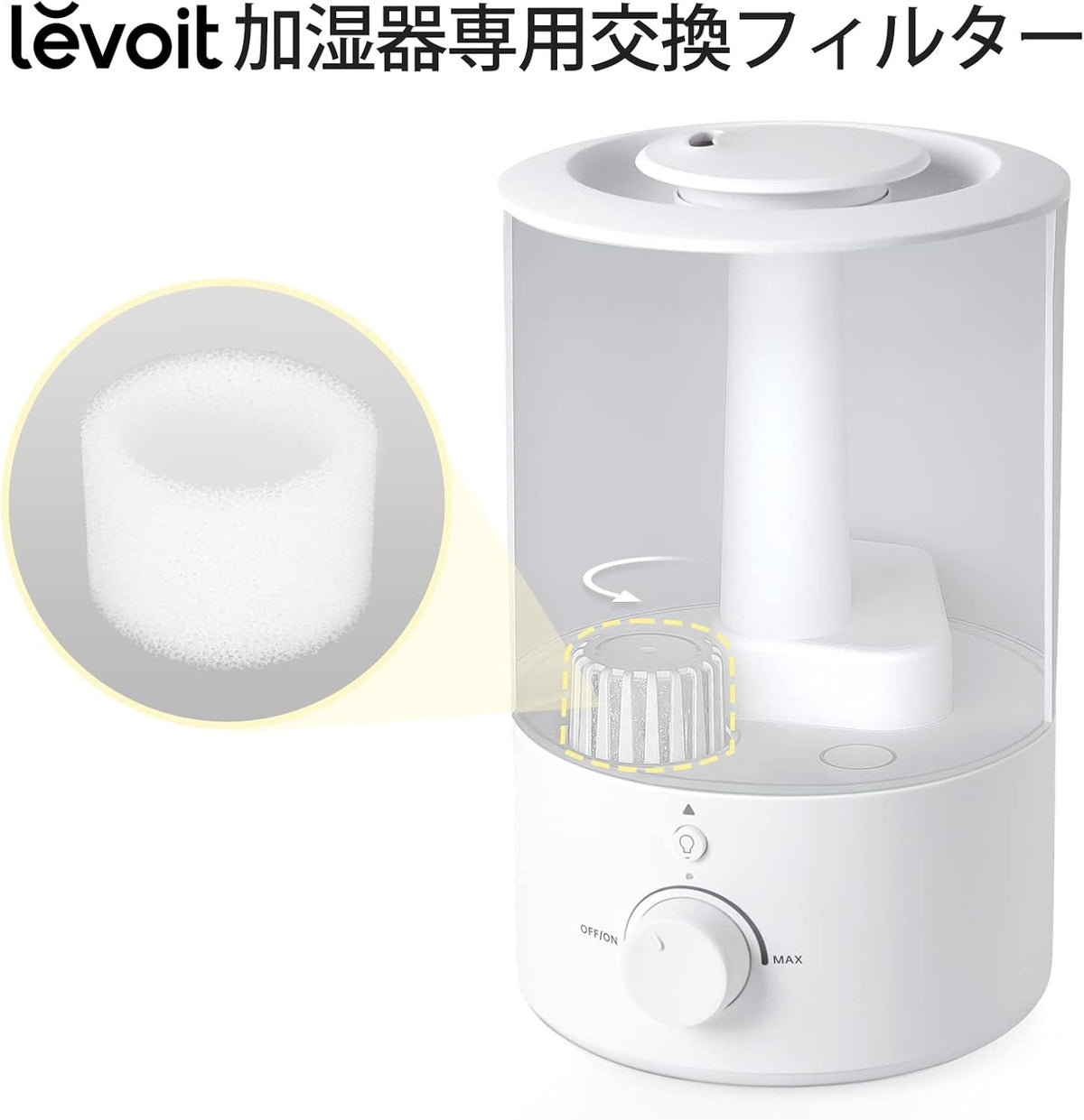 Levoit レボイト 加湿器専用スポンジフィルター(10パックセット)